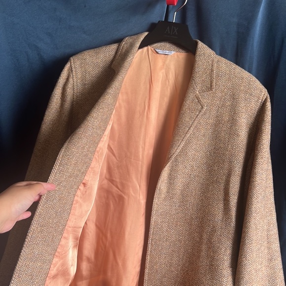 Liz Claiborne Vintage Union Made Wool Jacket w/ Herringbone detail - Picture 4 of 11